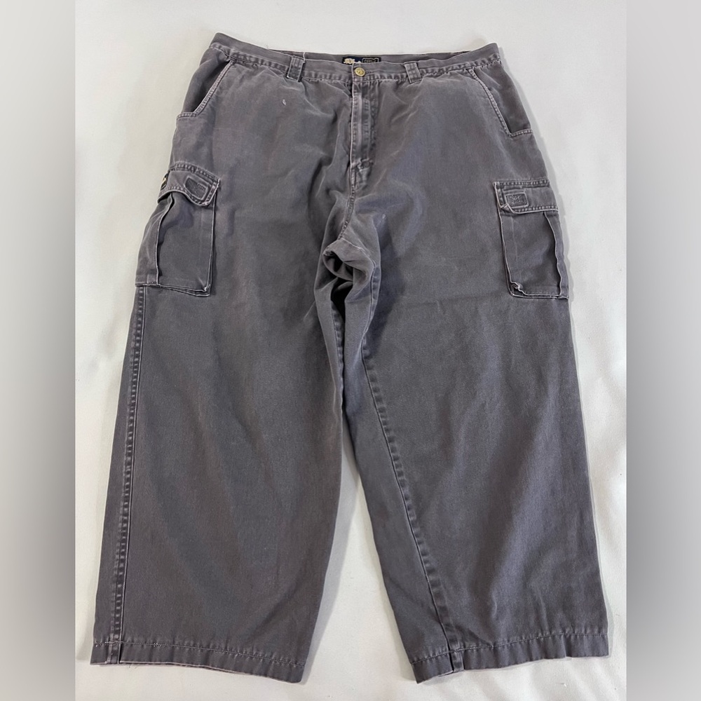 VTG FB COUNTY CARGO  PANTS MADE IN‎ USA GRAY  MENS 38”x25”